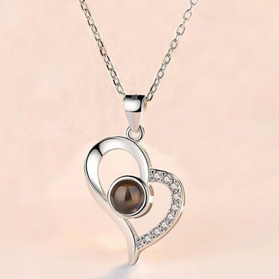 Hot Valentine's Day Gift Metal Rose Jewelry Gift Box Necklace