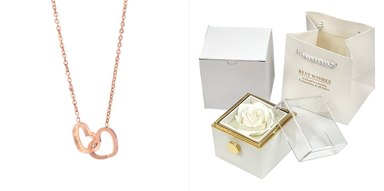Rotating Soap Flower Rose Gift Box Creative Rotating Rose Jewellery  Packaging Box Valentine's Day Gift For Women