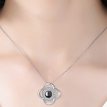 Hot Valentine's Day Gift Metal Rose Jewelry Gift Box Necklace